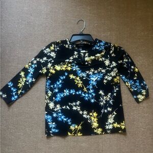 Next Women's Floral Blouse - Black, Blue, Yellow
